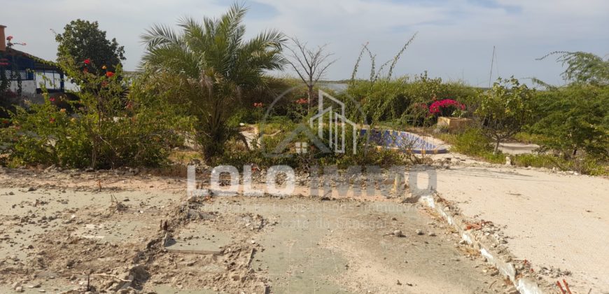 Ndangane – Terrain pieds dans l’eau bord lagune à vendre