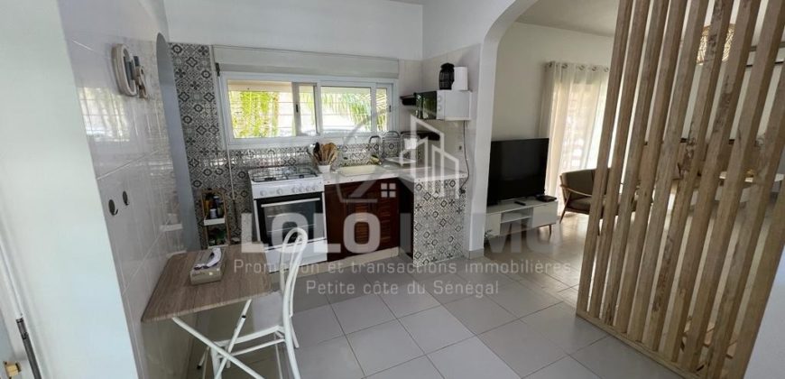 Ngaparou – Villa 3 chambres avec piscine deuxième ligne à vendre