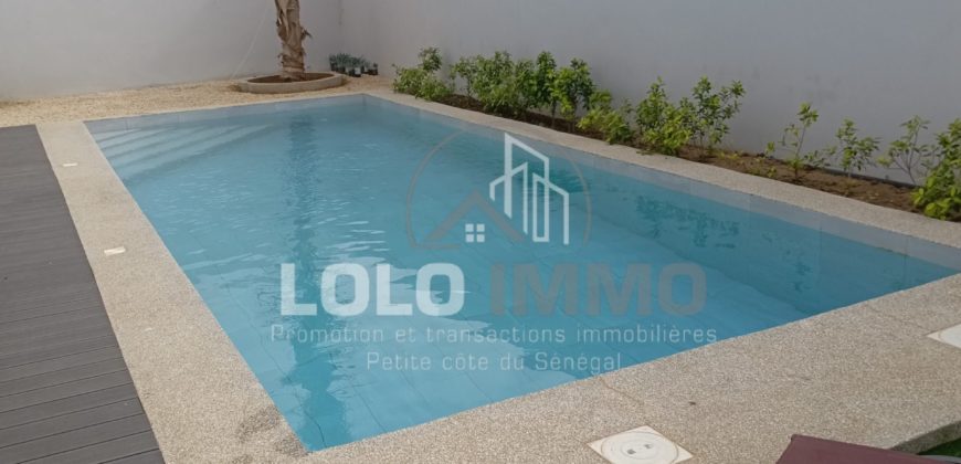 Sinthiane/Nguérigne – Villa plain-pied neuve 3 chambres avec piscine à vendre.