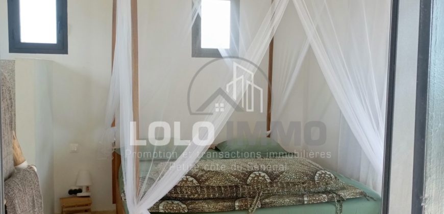 Palmarin – Belle propriété avec sa villa sur 5 959 m2 en bordure de plage à vendre.