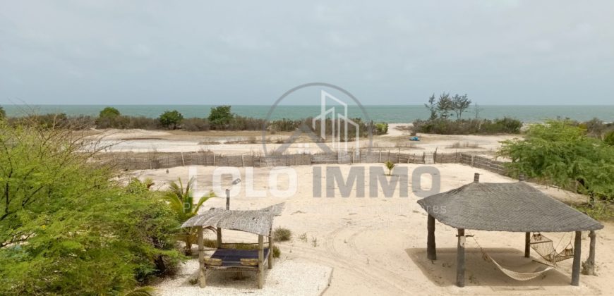 Palmarin – Belle propriété avec sa villa sur 5 959 m2 en bordure de plage à vendre.