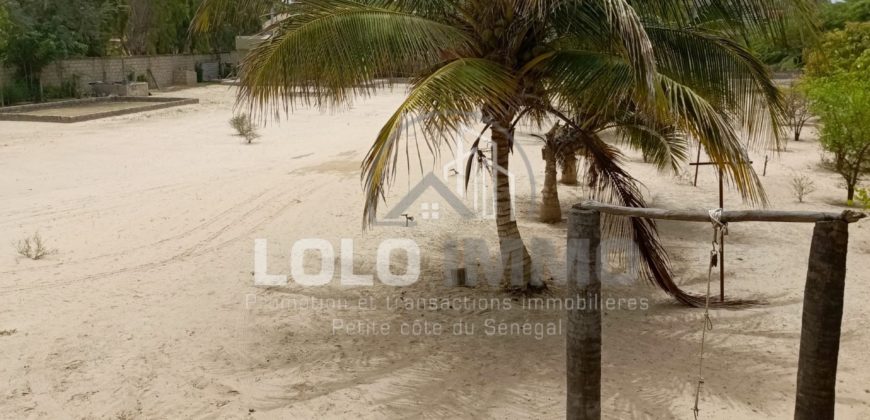 Palmarin – Belle propriété avec sa villa sur 5 959 m2 en bordure de plage à vendre.