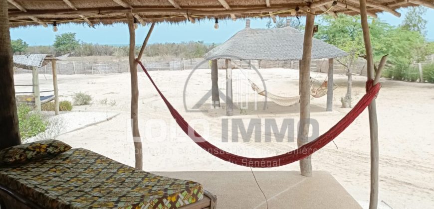 Palmarin – Belle propriété avec sa villa sur 5 959 m2 en bordure de plage à vendre.