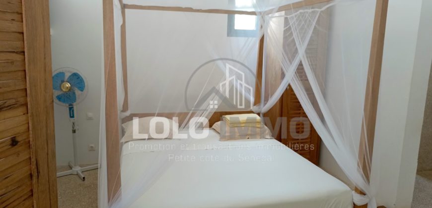 Palmarin – Belle propriété avec sa villa sur 5 959 m2 en bordure de plage à vendre.