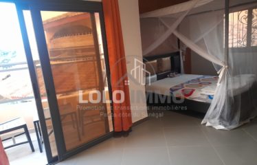 Ngaparou – Appartement T1 meublé dans résidence privée à louer (location longue durée).BV441.